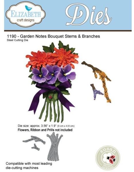 Elizabeth Crafts Elizabeth Craft Designs - Garden Notes Bouquet Stems & Branches 1190