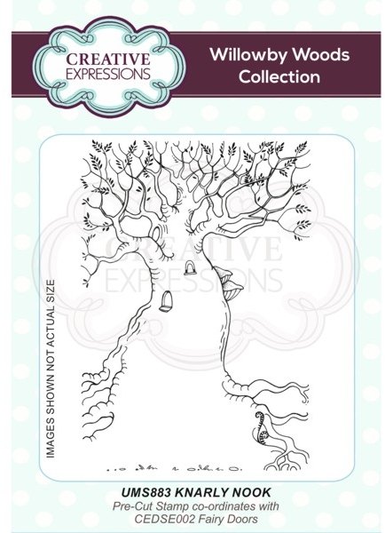 Creative Expressions Willowby Woods Knarly Nook A6 Pre Cut Rubber Stamp
