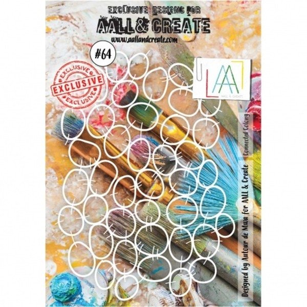 Aall & Create Aall & Create A5 Stencil #64 - Connected Colony