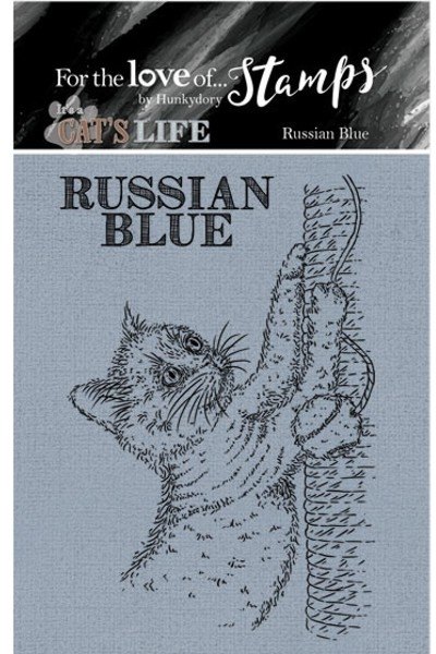 Hunkydory Hunkydory It's A Cat's Life Clear Stamp - Russian Blue