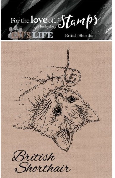 Hunkydory Hunkydory It's A Cat's Life Clear Stamp - British Shorthair