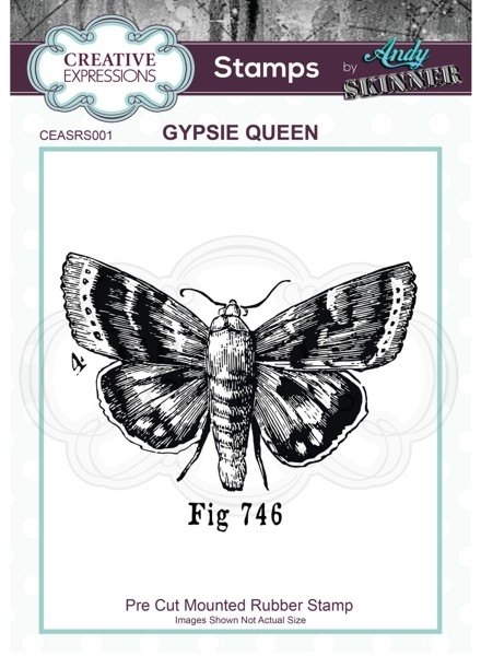 Creative Expressions Andy Skinner Rubber Stamp Gypsie Queen