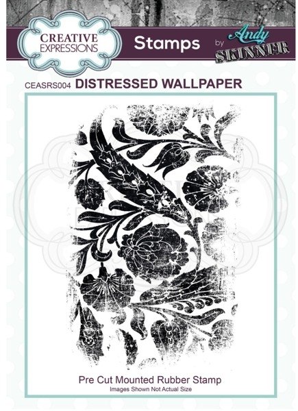 Creative Expressions Andy Skinner Rubber Stamp Distressed Wallpaper