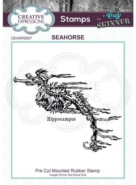 Creative Expressions Andy Skinner Rubber Stamp Seahorse