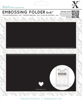 DoCrafts Xcut 6 x 6 inch Banner Embossing Folder by DoCrafts