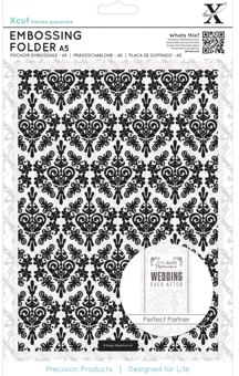 DoCrafts Xcut A5 Damask Background Embossing Folder by DoCrafts