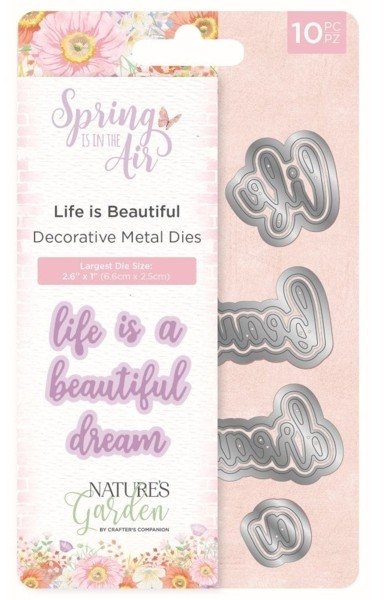 Crafter's Companion Spring in the Air - Metal Die - Life is Beautiful