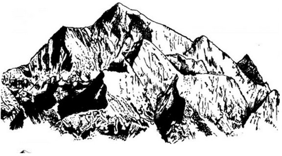 Peddlers Den Peddlers Den Stamp â€“ Mountain Range T2-036H