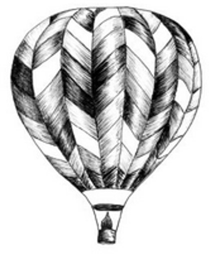 Peddlers Den Peddlers Den Stamp â€“ Hot Air Balloon T6-143E