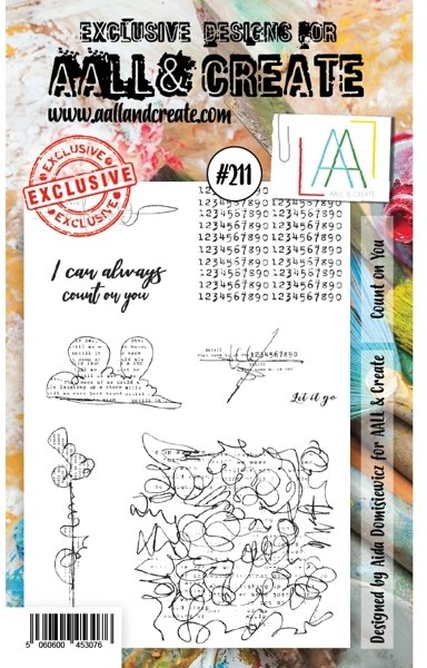 Aall & Create Aall & Create A6 Stamp #211 Count on You - CLEARANCE