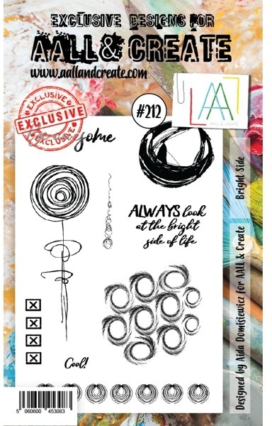 Aall & Create Aall & Create A6 Stamp #212 Bright Side - CLEARANCE