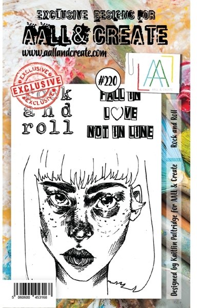 Aall & Create Aall & Create A6 Stamp #220 Rock and Roll by Kaitlin Paltridge
