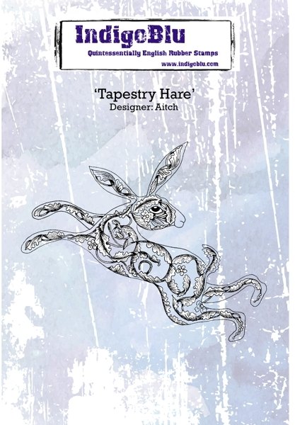 IndigoBlu IndigoBlu A6 Stamp - Tapestry Hare