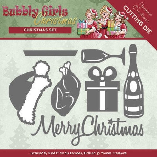 Yvonne Creations Yvonne Creations - Bubbly Girls Christmas - Christmas Set Dies