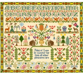 Bothy Threads Bothy Threads Moira Blackburn Pains of Love Counted Cross Stitch Kit