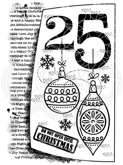 Woodware Woodware Clear Singles Stamp - 25th December
