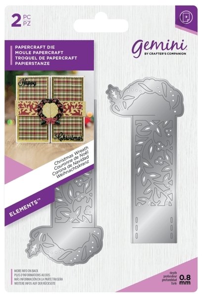 Crafter's Companion Gemini Elements Die - Christmas Wreath - BUY 2 GET 3RD FREE
