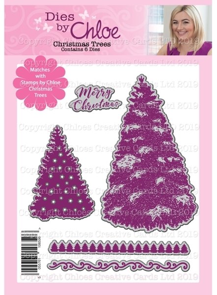Stamps by Chloe Dies by Chloe Christmas Trees CHCC066