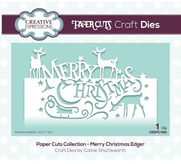 Creative Expressions Paper Cuts Collection - Merry Christmas Edger Die