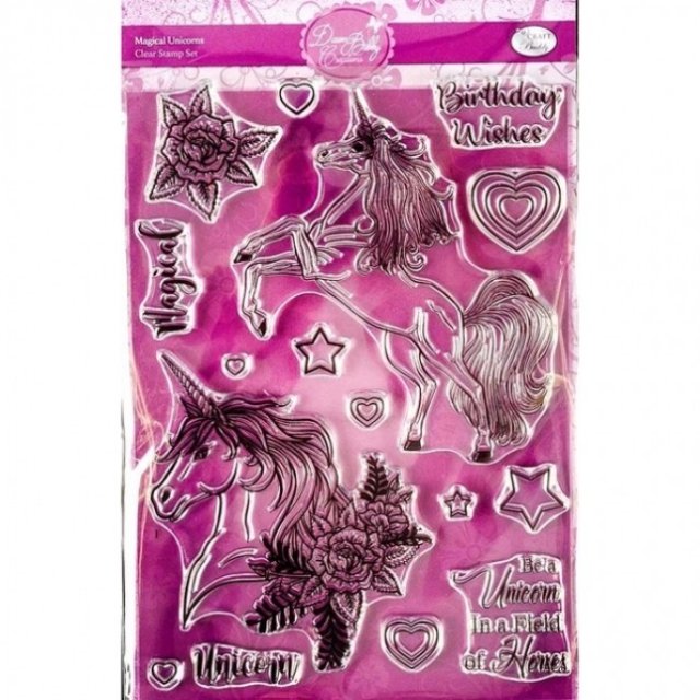 Dawn Bibby Creations - Magical Unicorns Clear Stamp Set DS18