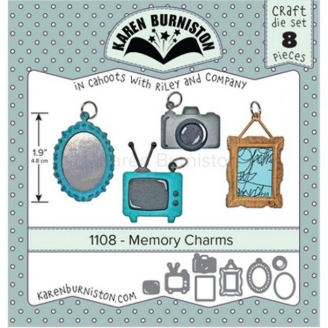 Karen Burniston Die Set - Memory Charms KB1108 PRE-ORDER