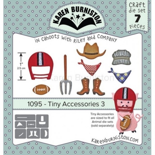 Karen Burniston Die Set - Tiny Accessories 3 KB1095 PRE-ORDER