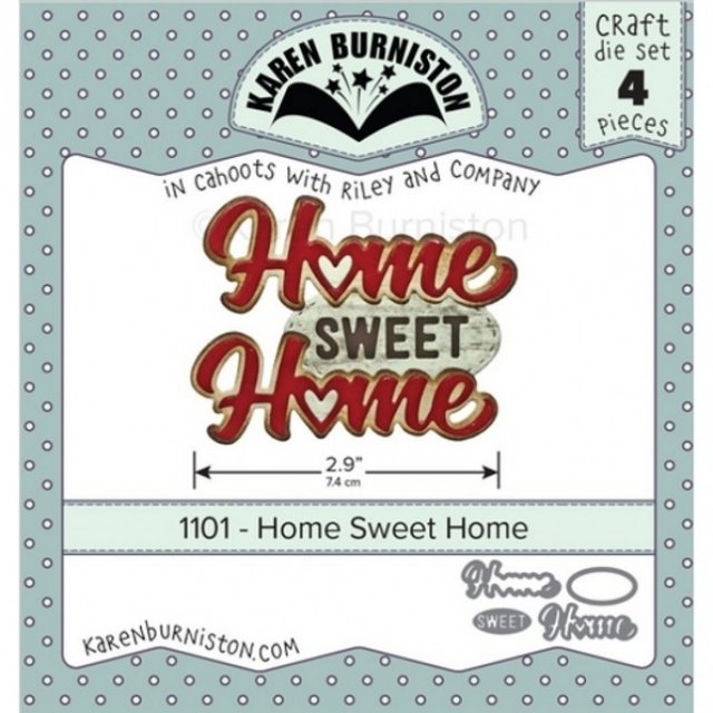 Karen Burniston Die Set - Home Sweet Home KB1101 PRE-ORDER