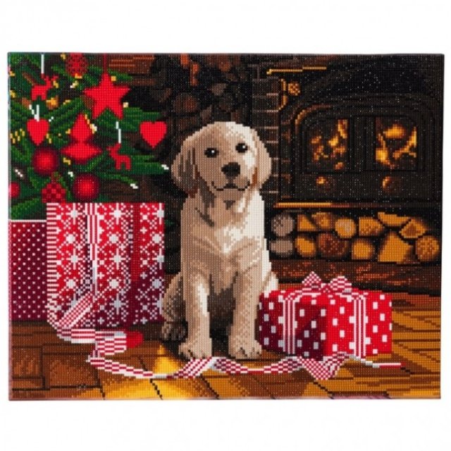 Craft Buddy "Labrador Pupp" Framed Crystal Art Kit, 40 x 50cm