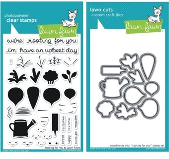 Lawn Fawn Lawn Fawn Rooting For You Craft Dies and Clear Stamps Set
