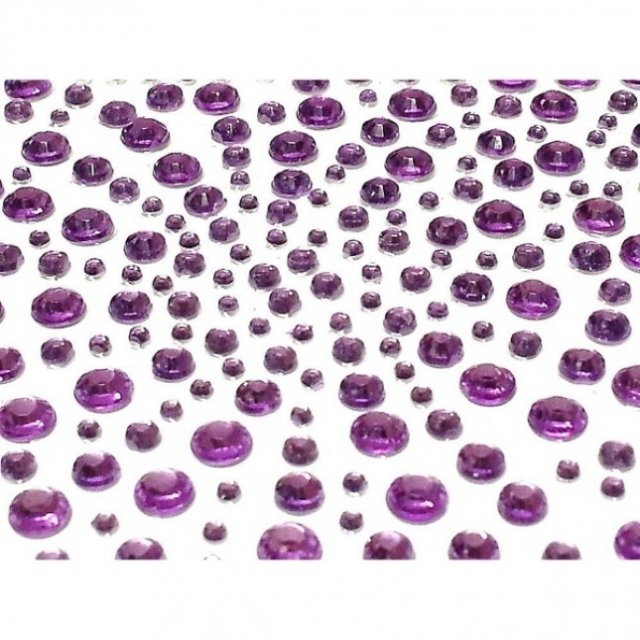 Craft Buddy Lilac Self Adhesive Gems 325 x 2,3,4,5mm 4 for £6.79