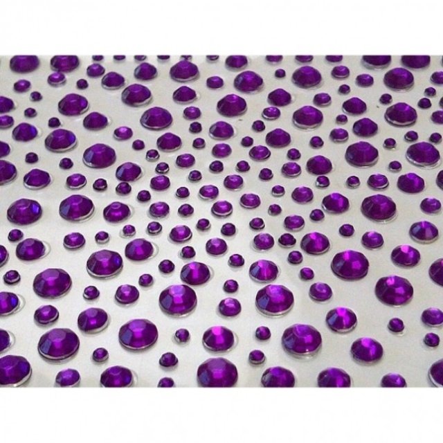 Craft Buddy Purple Self Adhesive Gems 325 x 2,3,4,5mm 4 for £6.79