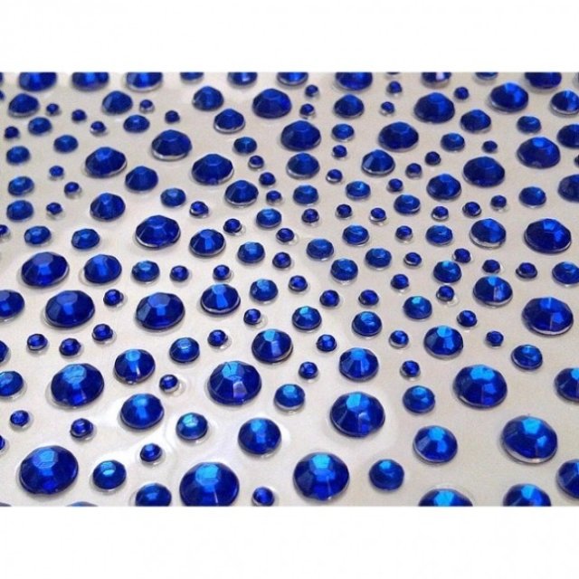 Craft Buddy Royal Blue Self Adhesive Gems 325 x 2,3,4,5mm 4 for £6.79