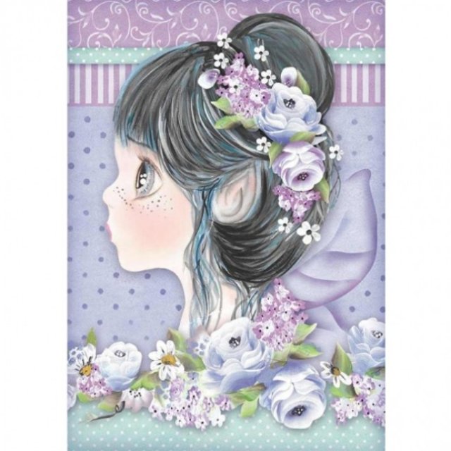 Stamperia A4 Rice Paper Packed Lilac Fairy DFSA4411 5 For £9.99
