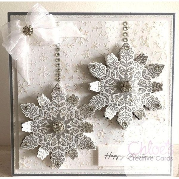 Couture Creations Snowflake Outline Clear Stamp co728529*