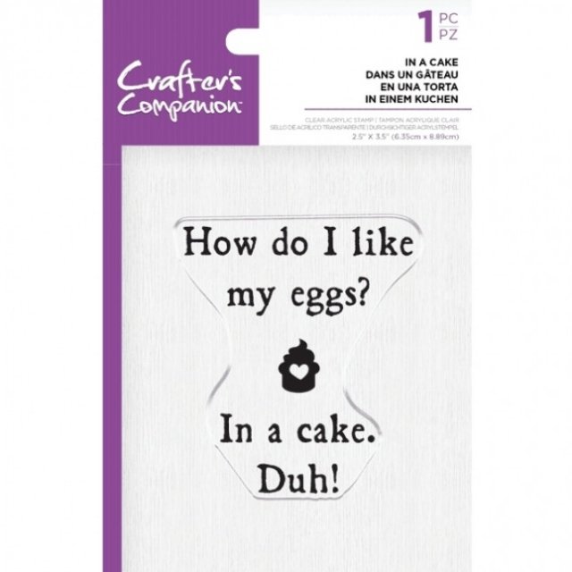 Crafters Companion Clear Acrylic Stamps - In a Cake €“ 4 for £8.99