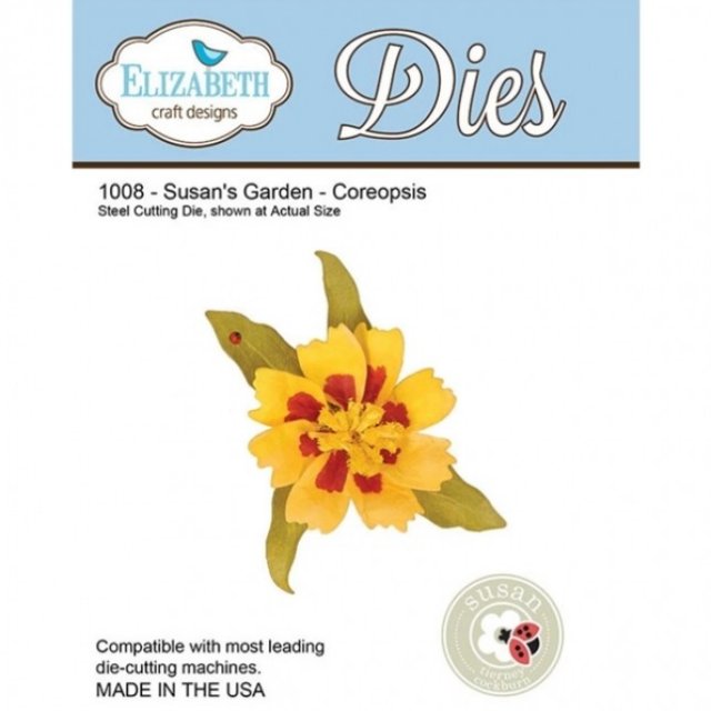 Elizabeth Craft Designs - Susan's Garden - Coreopsis 1008