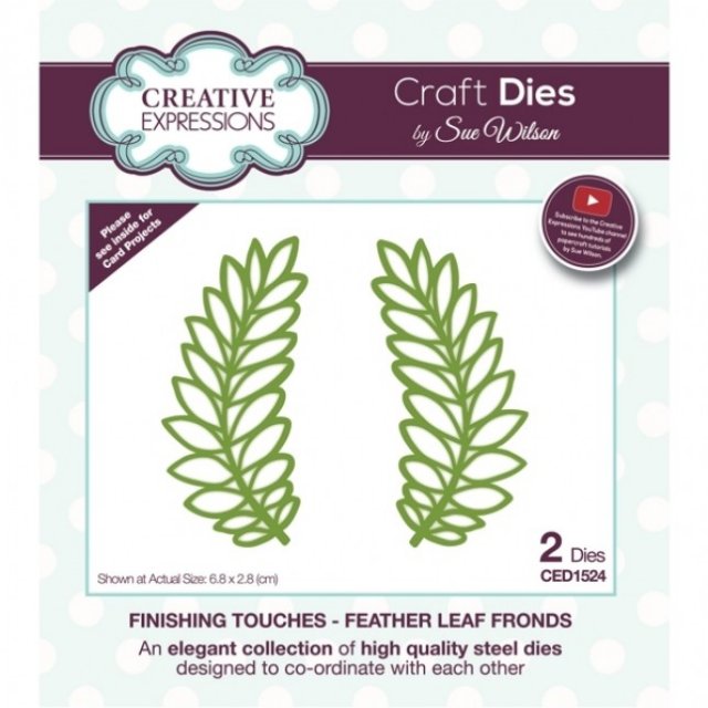 Sue Wilson Finishing Touches Collection Die - Feather Leaf Fronds