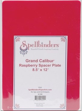 Spellbinders Spellbinders Grand Calibur Raspberry Spacer Plate 8.5 x 12 inch