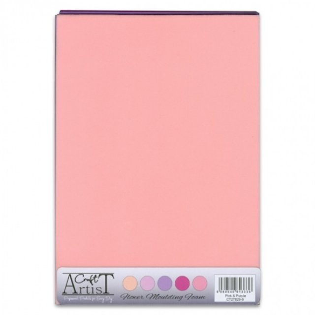Craft Artist Pink & Purple Moulding Foam A4 (10PK)