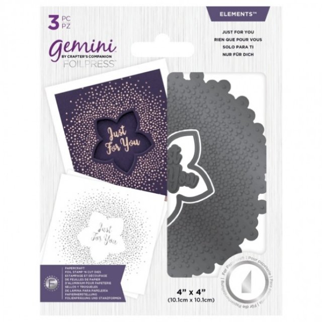 Gemini Radiating Foil Stamp €˜N€™ Cut - Elements - Just For You