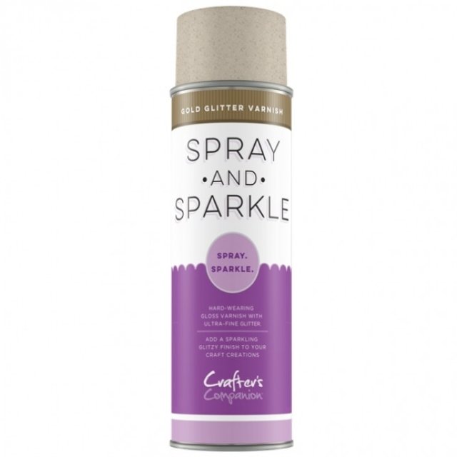 Crafter's Companion Spray & Sparkle Gold Glitter Varnish