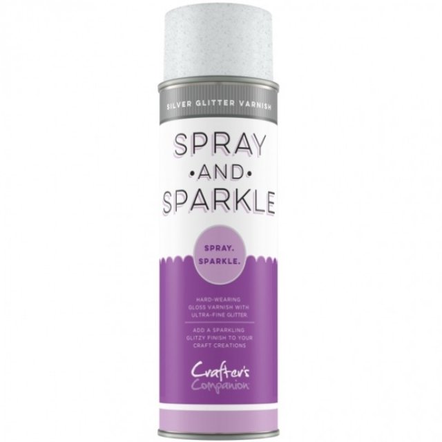 Crafter's Companion Spray & Sparkle Silver Glitter Varnish