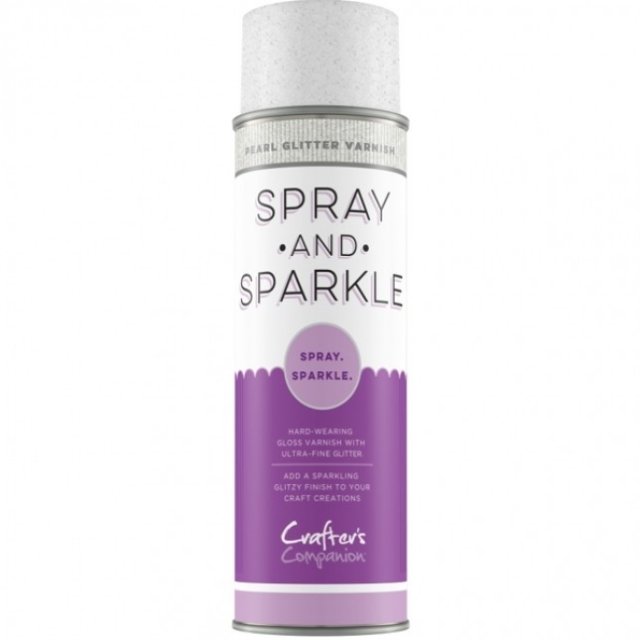 Crafter's Companion Spray & Sparkle Pearl Diamond Glitter Varnish 4 For £23