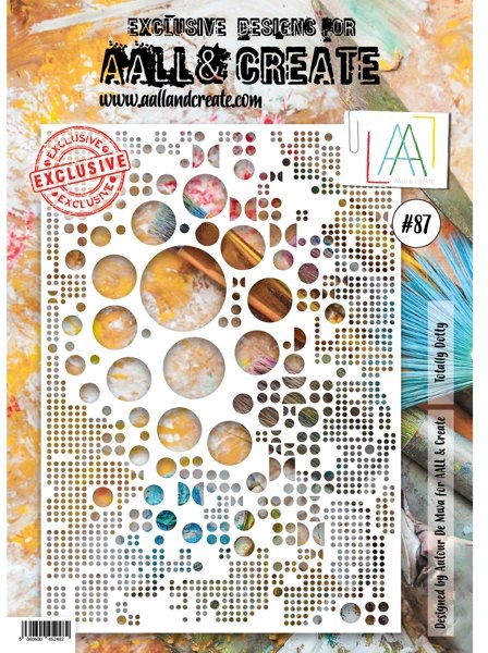 Aall & Create Aall & Create A4 Stencil #87 - Totally Dotty