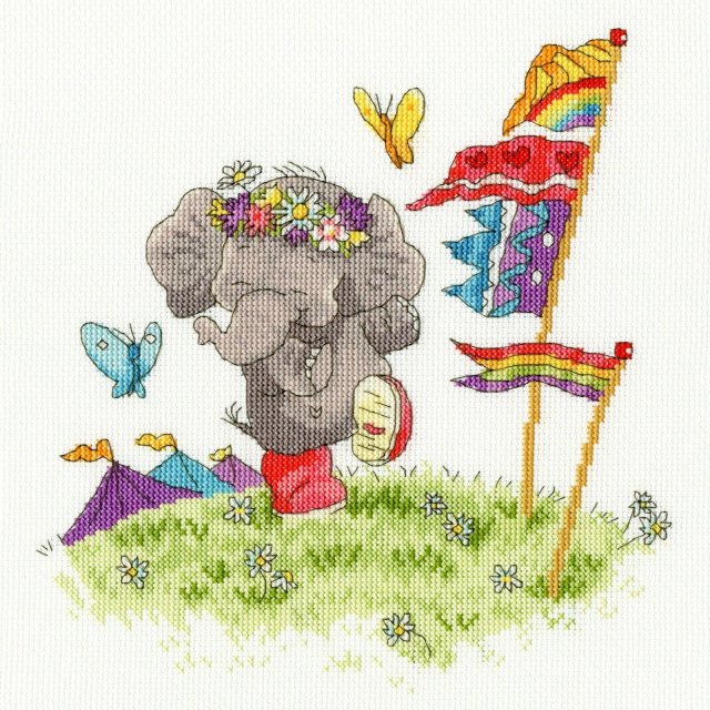 Bothy Threads Bothy Threads Party Animal Elly Counted Cross Stitch Kit XEL4