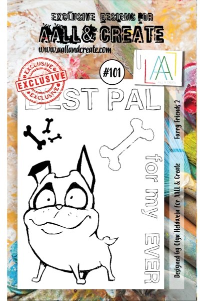 Aall & Create Aall & Create A7 Stamp #101 - Furry Friends 2 - CLEARANCE