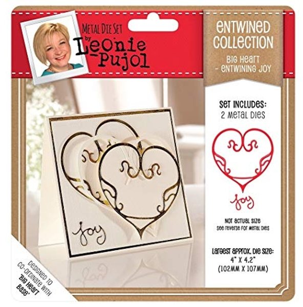 Crafter's Companion Leoni Pujol Entwined Collection - Big Heart - Entwining Joy