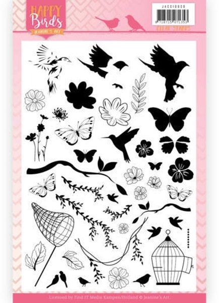 Find It Media Jeanine's Art - Happy Birds - Clear Stamp