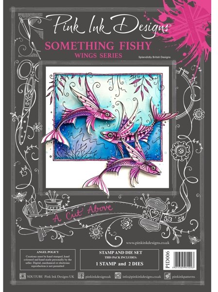 Pink Ink Pink Ink Designs A Cut Above Something Fishy Stamp & Die Set