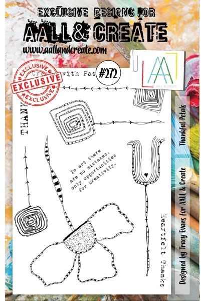 Aall & Create Aall & Create A5 Stamp #272 - Thankful Petals